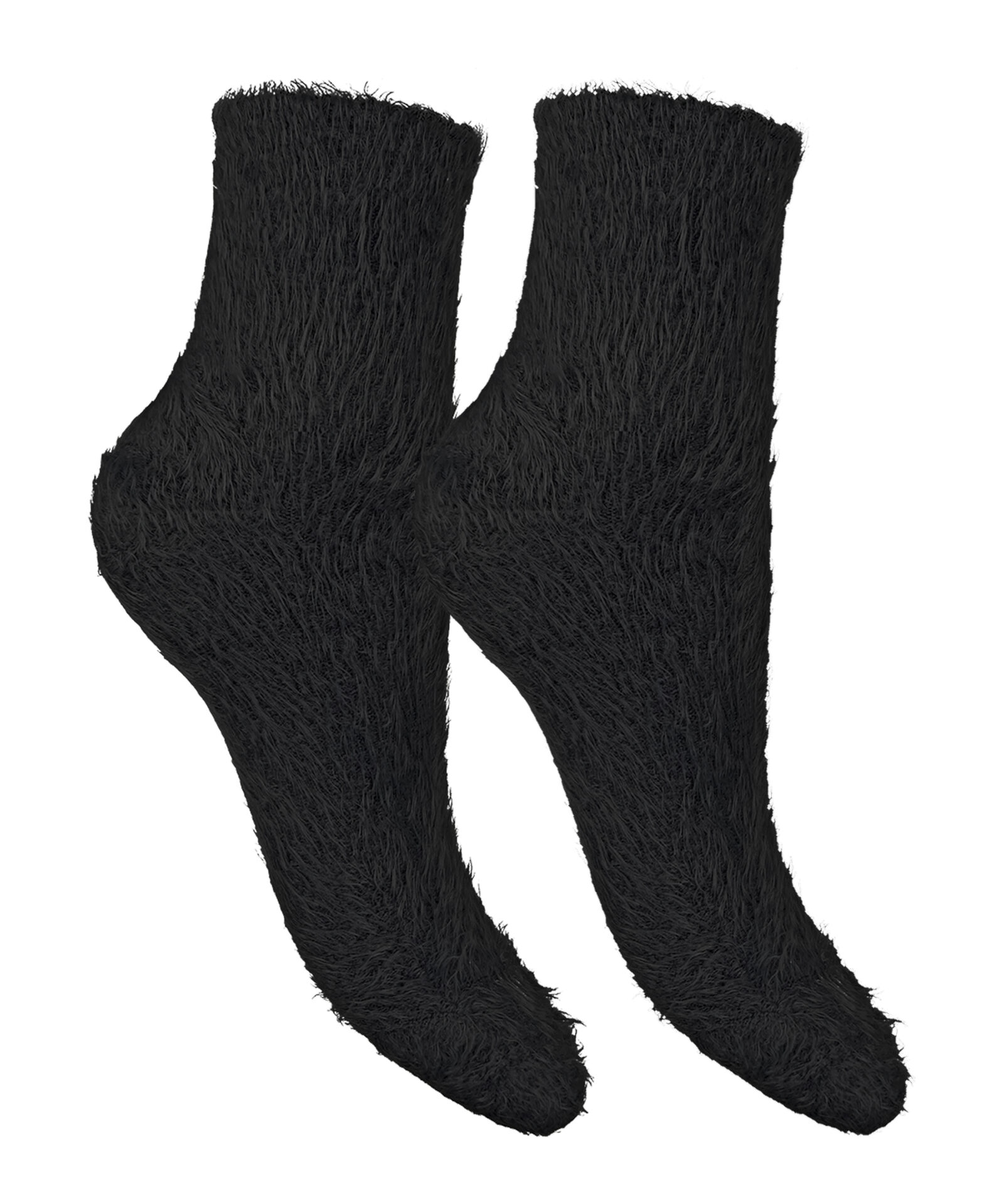 Coconuda-fuffy-calze-invernali-pelose-donna-nero Calza invernale pelosa da donna Coconuda